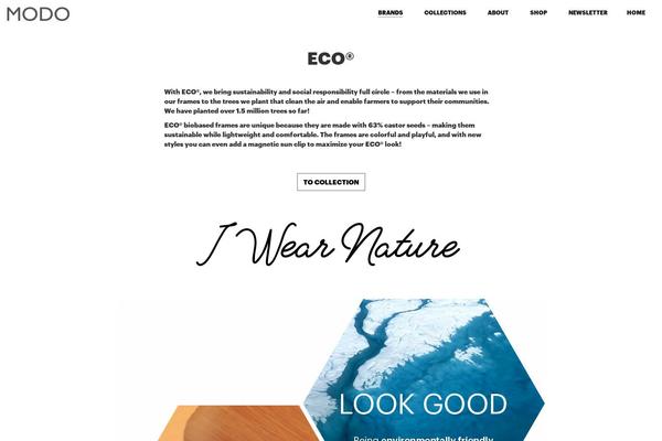 Modo theme site design template sample