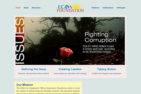 ecoafoundation.org site used Script