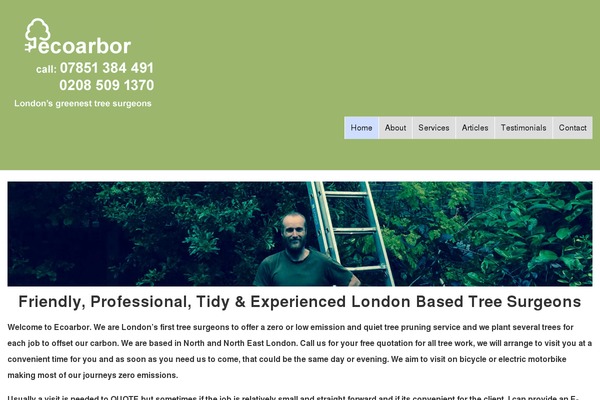 ecoarbor.co.uk site used Cherry Framework