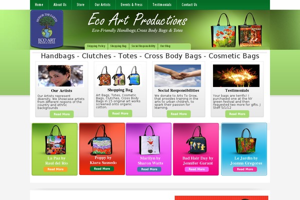 ecoartproductions.com site used Eco