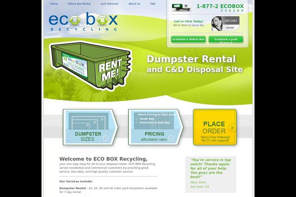 Ecobox theme site design template sample