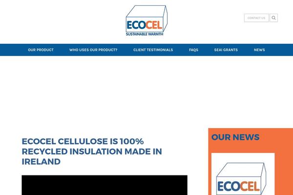 ecocel.ie site used Eco-cel