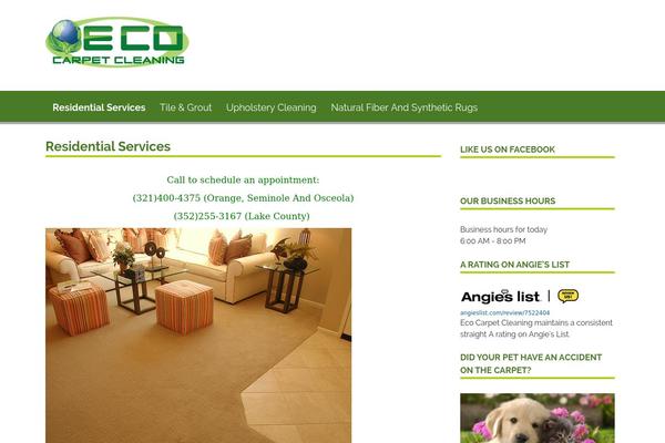 ecocfl.com site used WP Clean Green