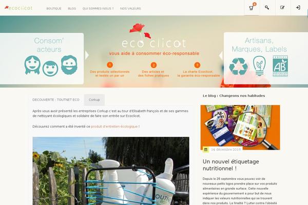 ecoclicot.com site used Onesocial-child