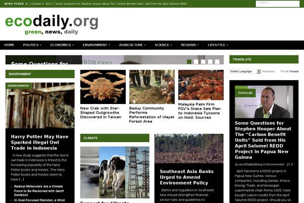 ecodaily.org site used Avid-magazine