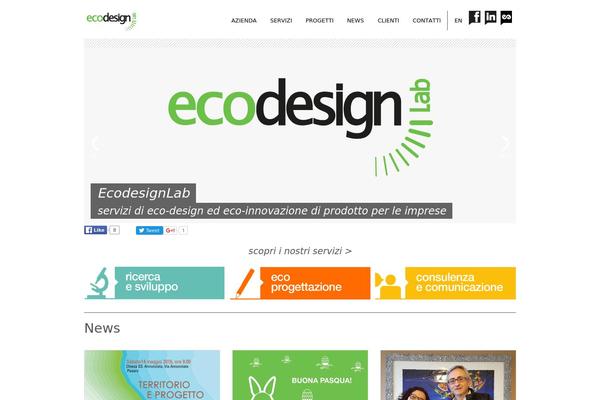 ecodesignlab.it site used Ecodesignlab