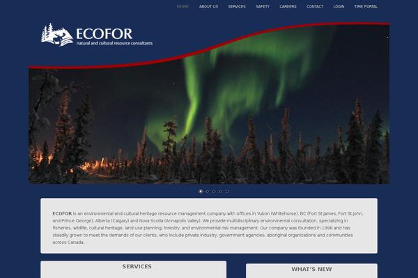 ecofor.ca site used Twentytwelve-child
