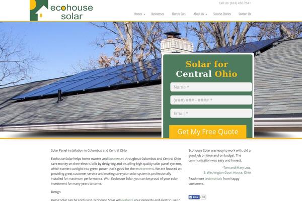 WordPress website example screenshot