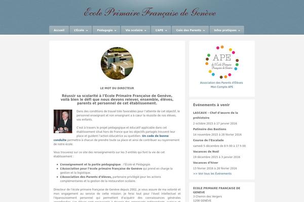 ecole-francaise-geneve.ch site used Barely Corporate