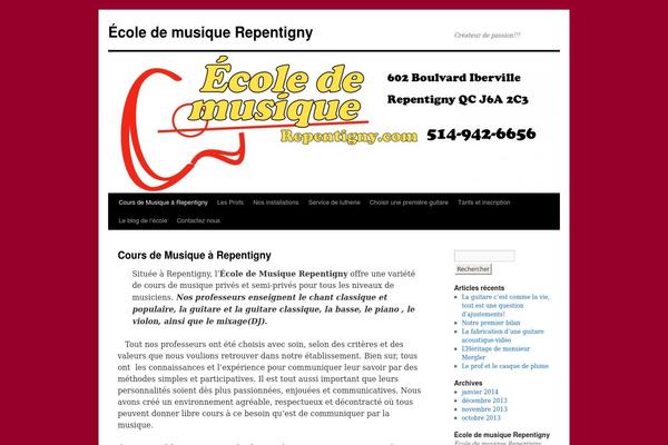 Twenty Ten theme site design template sample