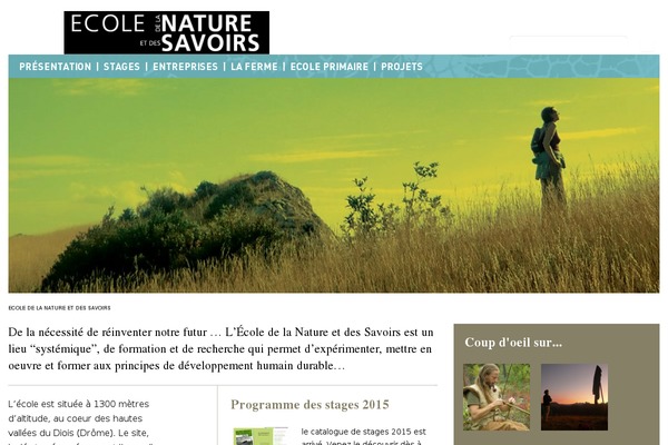 ecolenaturesavoirs.com site used Ecole-de-la-nature-et-des-savoirs