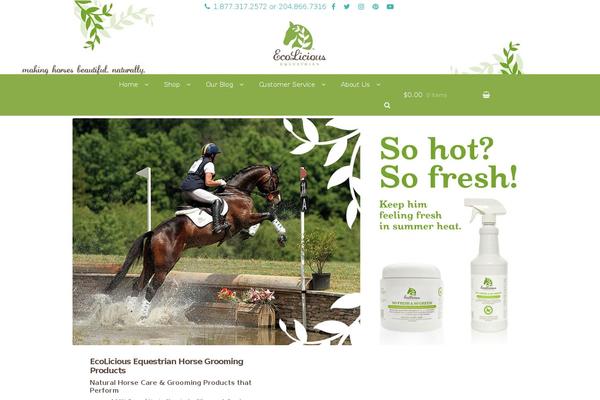 ecoliciousequestrian.com site used Storefront-for-page-builder