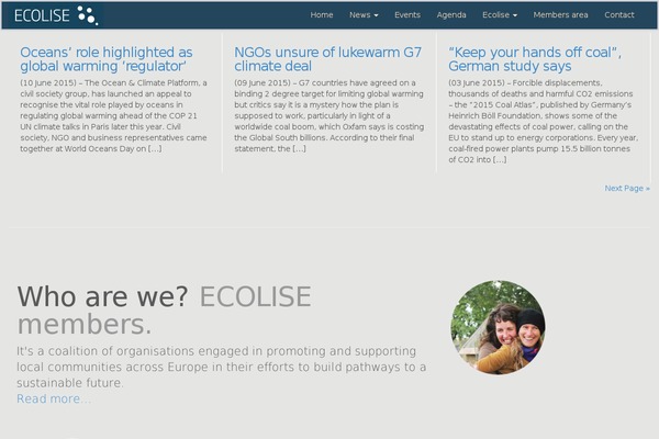 WordPress website example screenshot