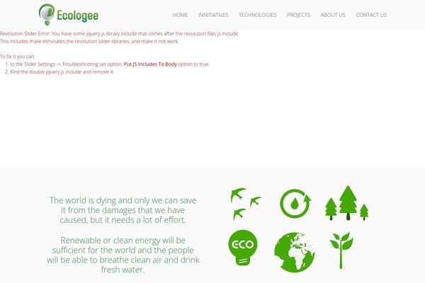 ecologee.net site used Dendrite-child