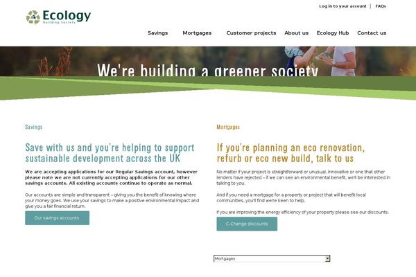 Ecology theme site design template sample