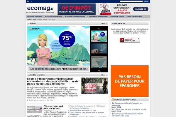ecomag.fr site used Theglobal