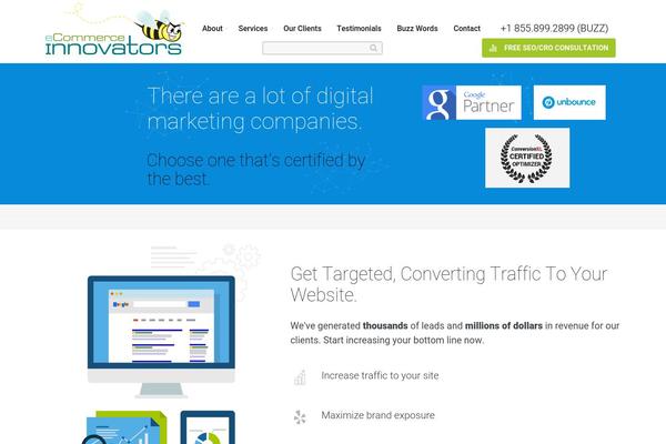 WordPress website example screenshot