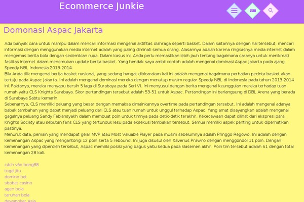 Jester theme site design template sample
