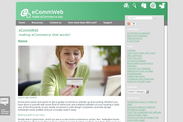 ecommweb.co.uk site used Ecommweb2011