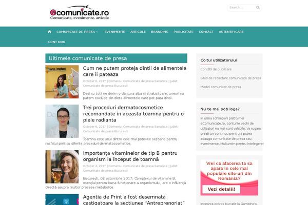 ecomunicate.ro site used Xmag-child