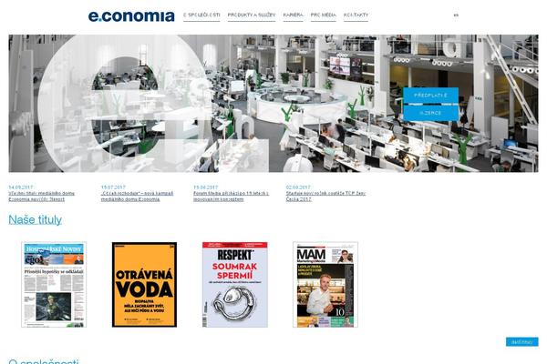 economia.cz site used Economia-theme
