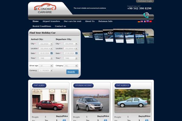 economiccarhire.com site used Rentacar