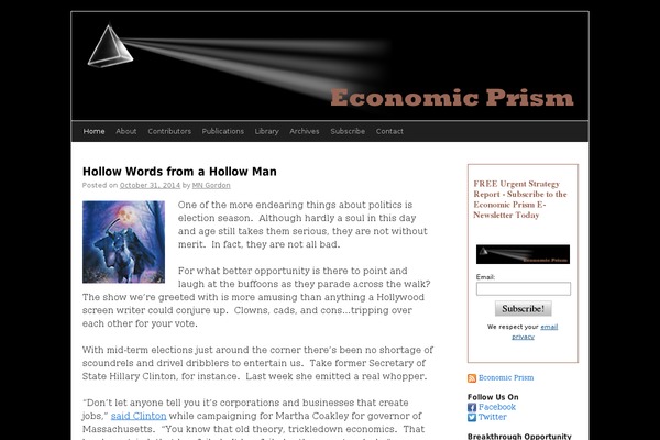 economicprism.com site used Twentyten-economic