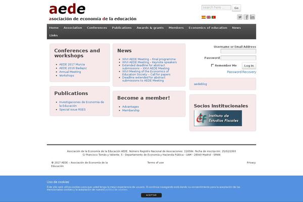 economicsofeducation.com site used Aede