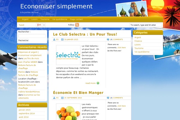 economiser-simplement.com site used Travel Blogger