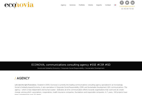 econovia.fr site used Econovia