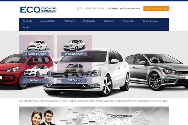 Car-rental theme site design template sample