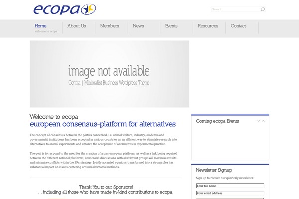 ecopa.eu site used Ecopa