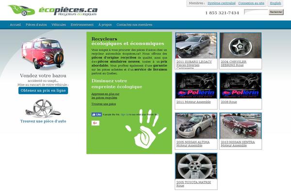ecopieces.ca site used Ecopieces