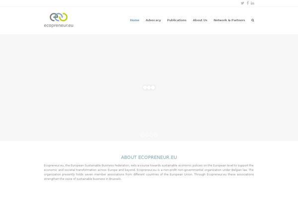 ecopreneur.eu site used Ecopreneur