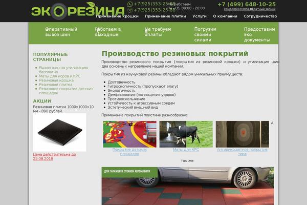 ecorezina.ru site used Ecorezina