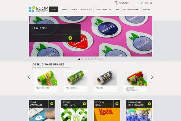 ecorproduct.pl site used Ecor