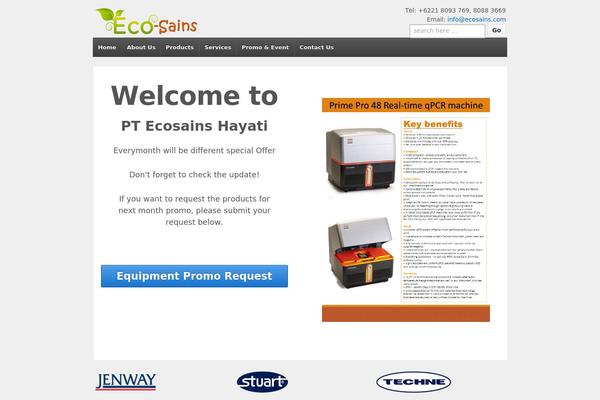 ecosains.com site used Responsive