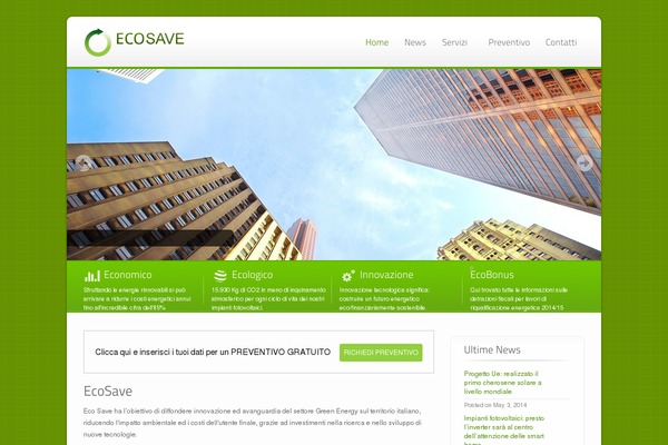 ecosave.it site used Ecobiz