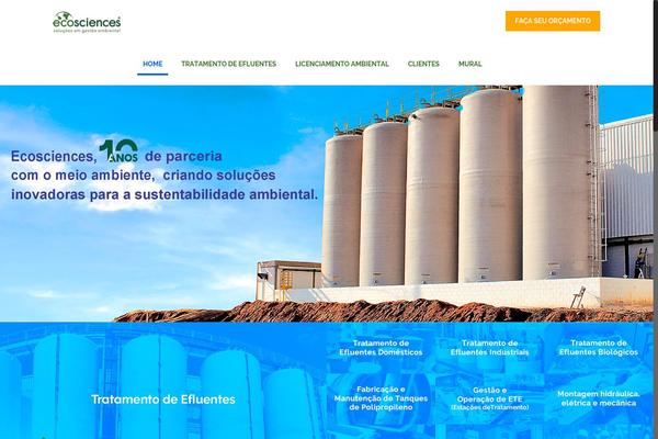 ecosciences.com.br site used Ecosciences