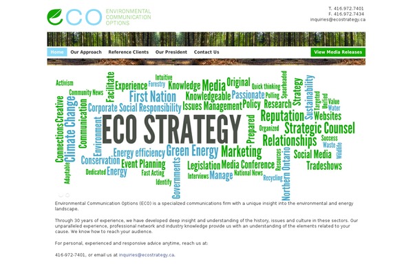 ecostrategy.ca site used Eco-strategy