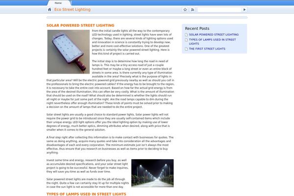 WordPress website example screenshot