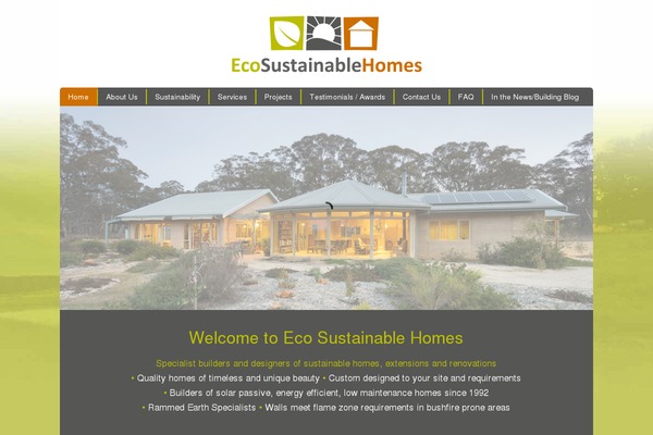 ecohomes theme websites examples