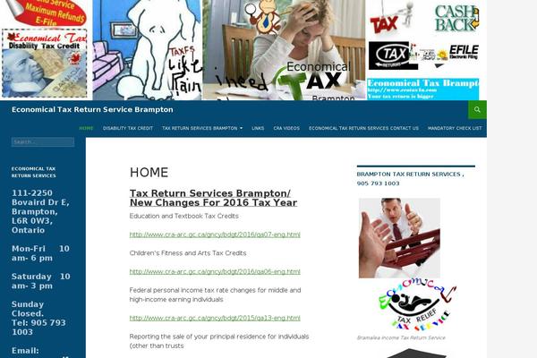 Twenty Fourteen theme site design template sample