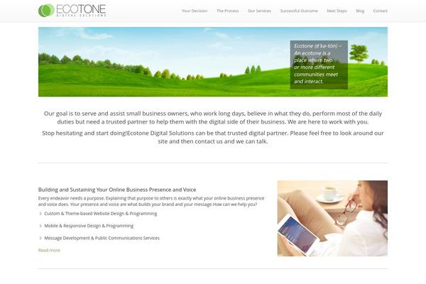 ecotone theme websites examples