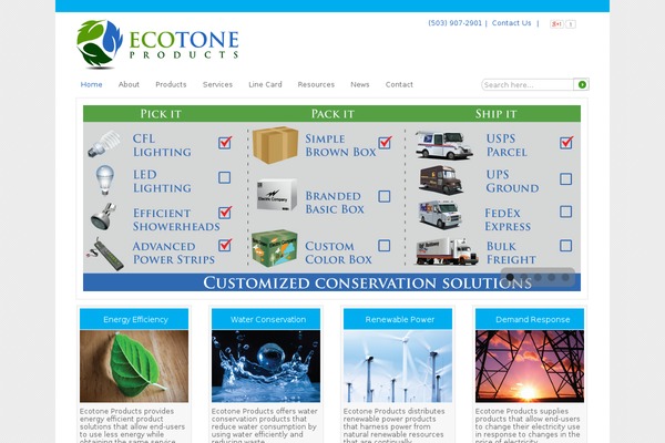 ecotoneproducts.com site used Ecotone