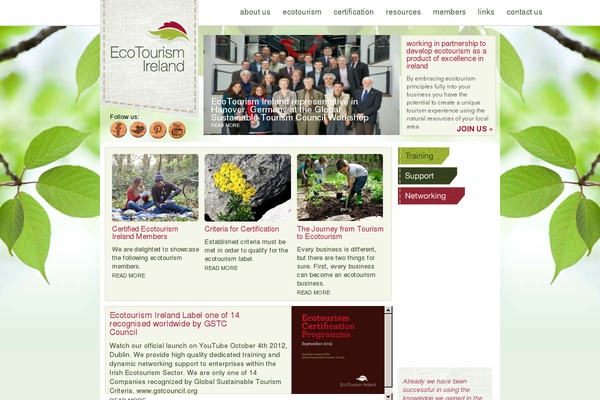 Eco theme site design template sample