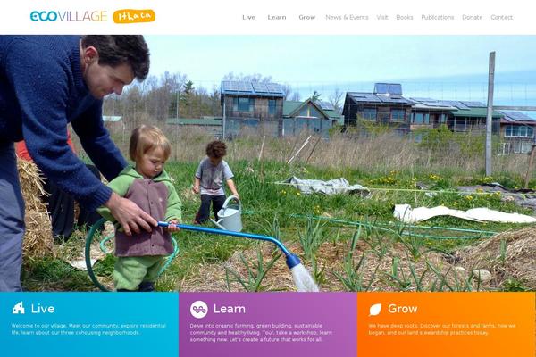 ecovillage WordPress theme, websites list used ecovillage theme ecovillage theme websites examples