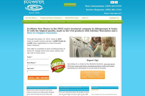ecowaternewmexico.com site used Mammoth-child-theme