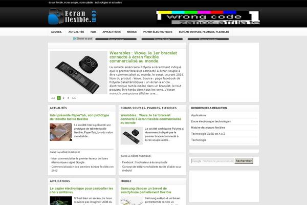 Gadget theme site design template sample