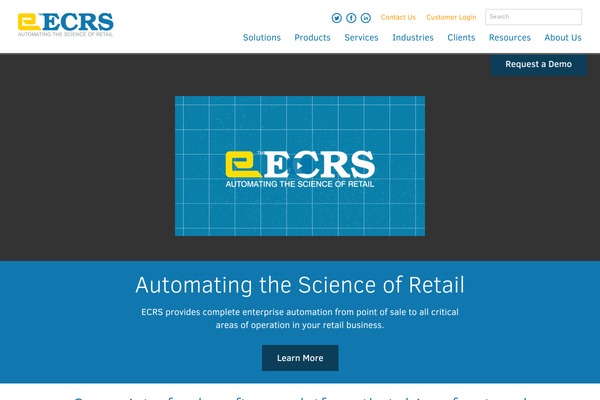 ecrs.com site used Custom Theme